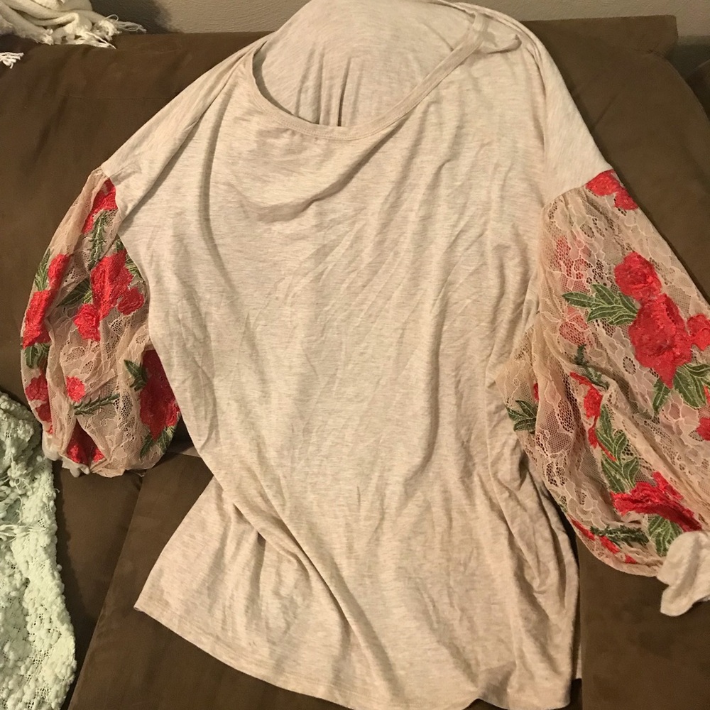 Long Sleeve Lace Shirt